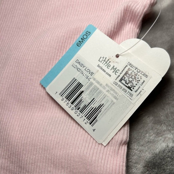 NWT LITTLE ME Baby Girl's 3-Piece Tee, Bodysuit & Headband Set- Size 6M - Picture 8 of 12